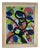 1970s “Omage to My Friend Miro” Abstract Acrylic Painting by Peter Keil, Framed For Sale