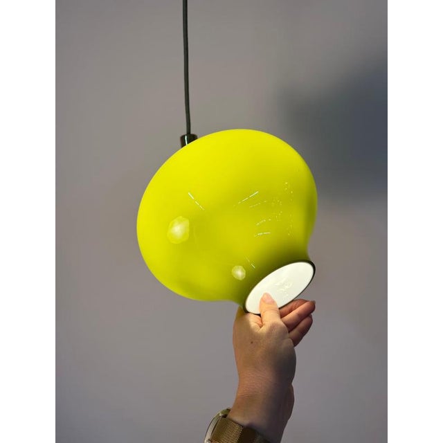Green Glass Pendant Lamp by Hans-Agne Jakobsson for Staff For Sale - Image 5 of 11