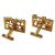 1970s Brutalist Christian Dior Gold Tone Enamel Stone Cufflinks For Sale - Image 9 of 11