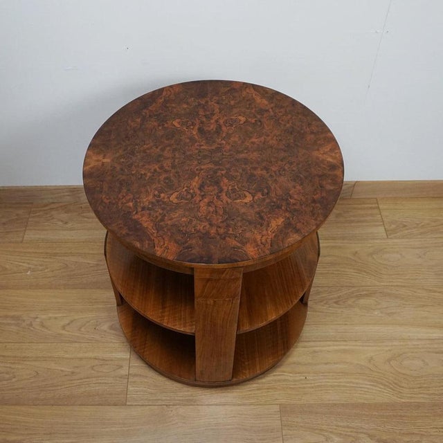 1930s Art Deco Walnut Library Table by Heals of London, 1930s For Sale - Image 5 of 8
