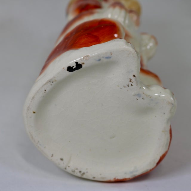 Ceramic Antique Staffordshire King Charles Spaniel Toby Pitcher For Sale - Image 7 of 13