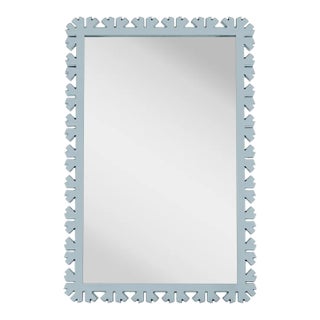 Fleur Home Audubon Bamboo Sticks Rectangle Mirror in Parma Gray, 35.5x50.5 For Sale