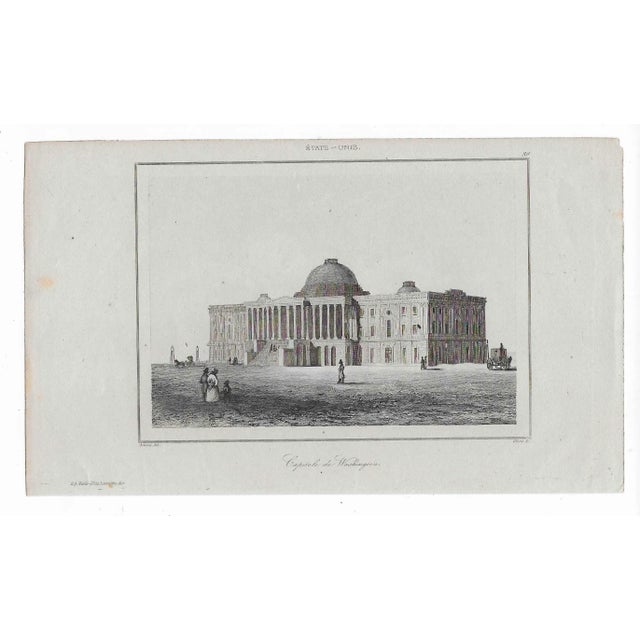 19th French engraving "Captiole de Washington."