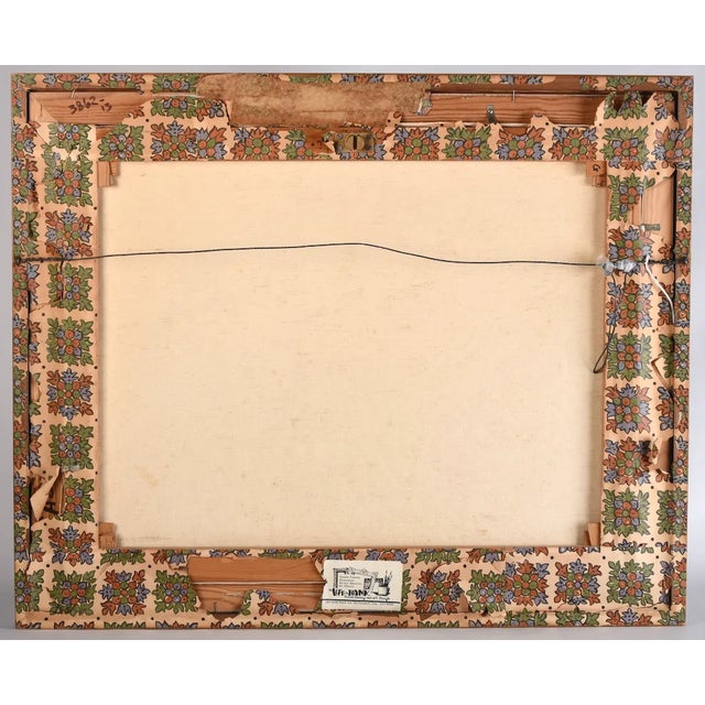 Mid Century Modern Oil Painting Plant Cactus Landscape Succulent Art For Sale - Image 12 of 13