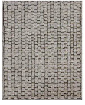 Moroccan Hand Knotted Wool Rug - 8'2' X 9'10'