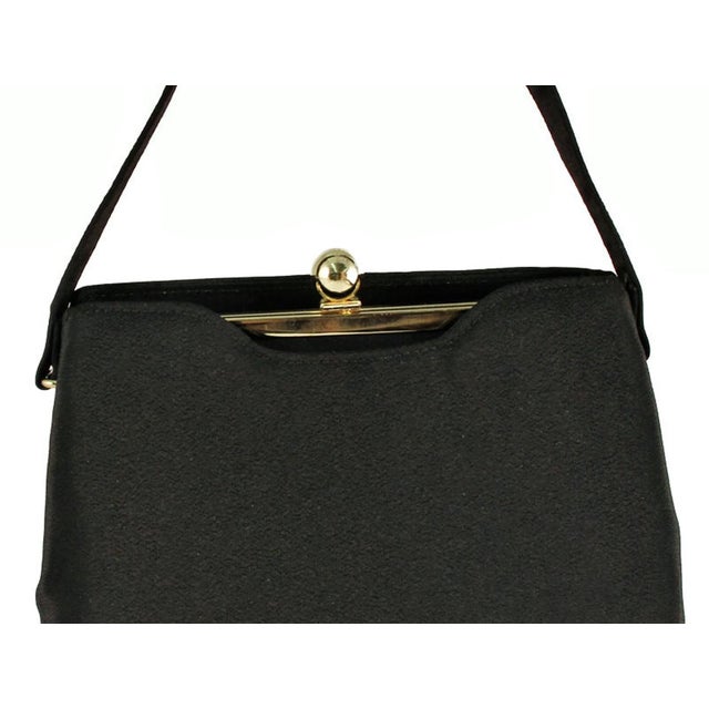 Textile Vintage Harry Levine Black Acetate Purse For Sale - Image 7 of 10