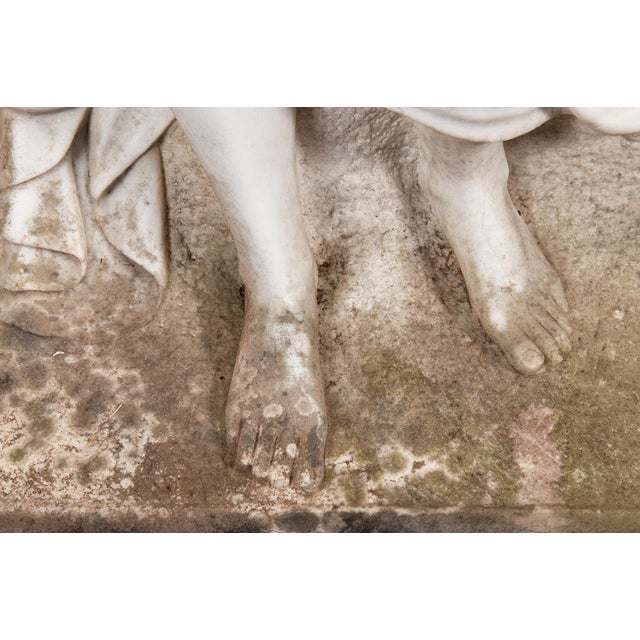 Life-Size Marble Sculpture Statue of “Air” After the Antique by Le Hongre For Sale - Image 9 of 15