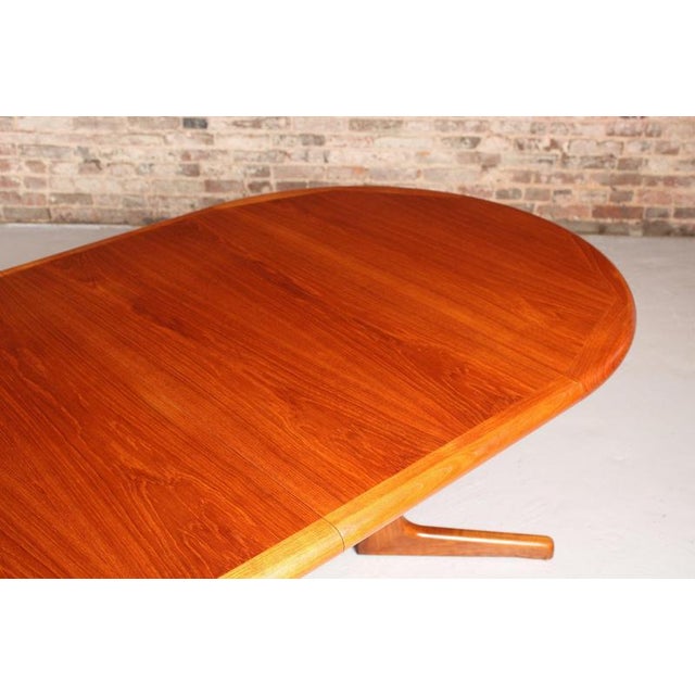Mid-Century Danish Extending Dining Table in Teak, 1970s For Sale - Image 10 of 13