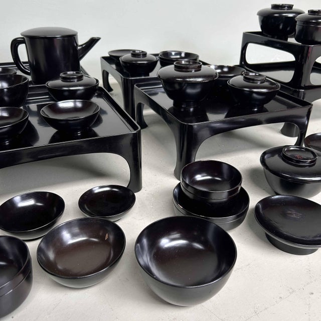 Antique Ceremonial Traditional Lacquerware Set, 1901, Set of 43 For Sale - Image 6 of 18