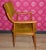 Particularly elegant, comfortable chair, 1960s comfortable padded seat and backrest. Finely shaped beech wood frame,...