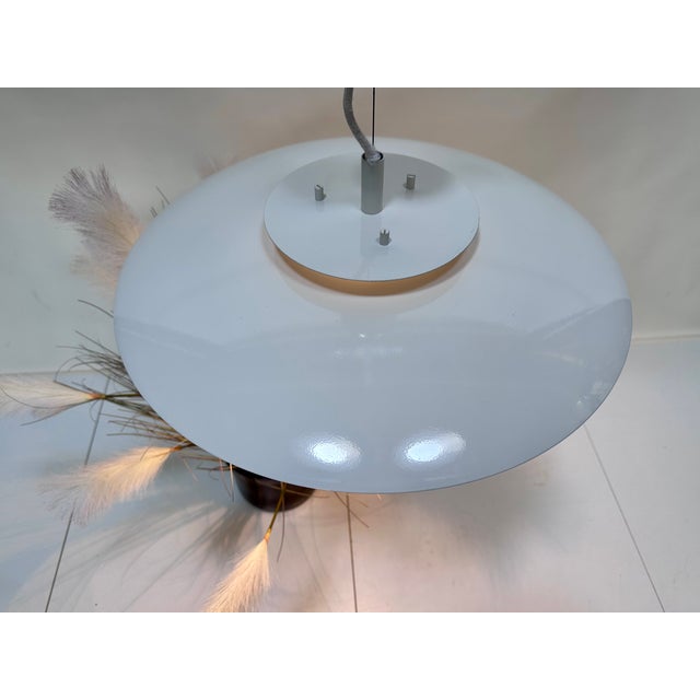 Large Modern Danish Hanging Lamp with Spherical Aluminum Lampshade, 1980s For Sale - Image 9 of 18
