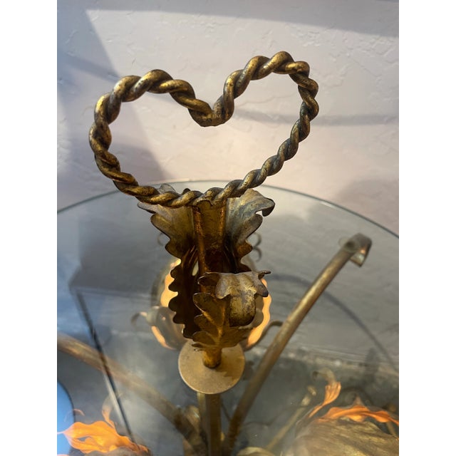 Vintage Pair of Italian Hollywood Regency Lighted Tables by Hans Kogl, Unmarked For Sale - Image 9 of 12