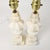 Vintage Italian Carved Stone Alabaster Table Lamp - Pair For Sale In Rochester - Image 6 of 11