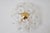 Austrian White Murano Flowered Glass Hanging Lamp, 1990s For Sale - Image 4 of 18
