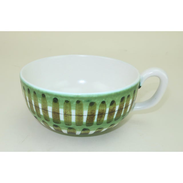 Stig Lindberg for Gustavsberg Sweden Ceramic Pottery Cup & Saucer, c.1960 For Sale In Atlanta - Image 6 of 11