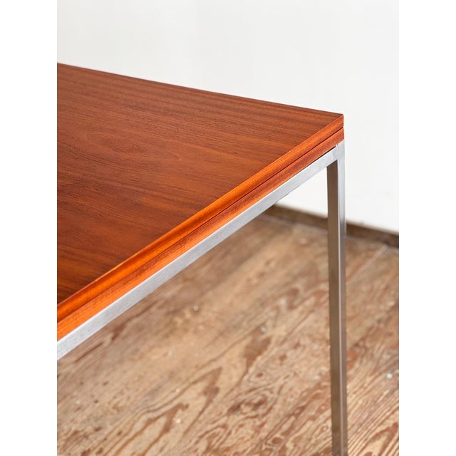 Mid-Century Dining Table in Teak and Chrome by Wilhelm Renz For Sale - Image 13 of 18