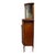 Brass Pair Mahogany, Parquetry & Ormolu Credenzas With Beveled Glass C1890 For Sale - Image 8 of 12