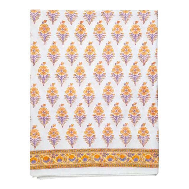Juhi Flower Full Bed Yellow Fitted Sheet For Sale
