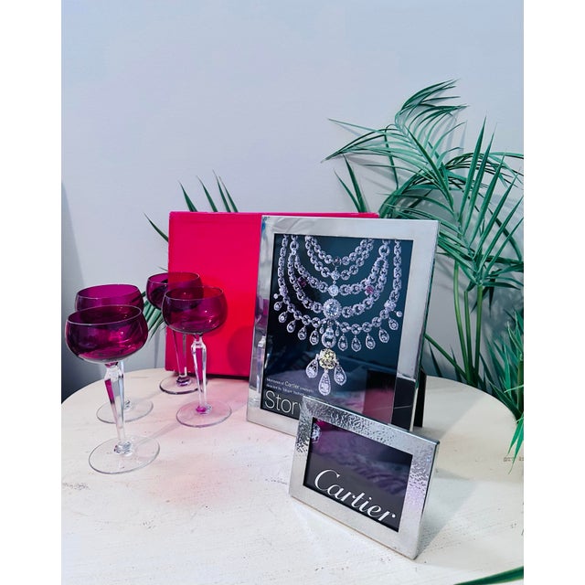 Vintage Cartier Pewter Picture Frame For Sale - Image 9 of 12