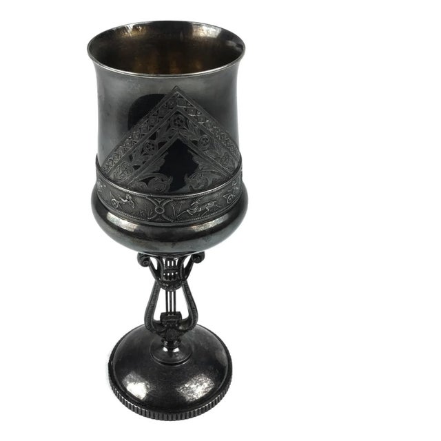 Antique Rogers Bros Wine Vessel Silver Plate Stemware For Sale - Image 12 of 12