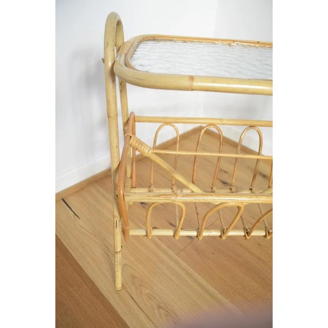 Mid-Century Modern Mid-Century Bamboo Magazine Rack, 1950s For Sale - Image 3 of 5