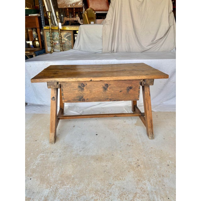 19th Century French Pine Side Table For Sale - Image 11 of 12