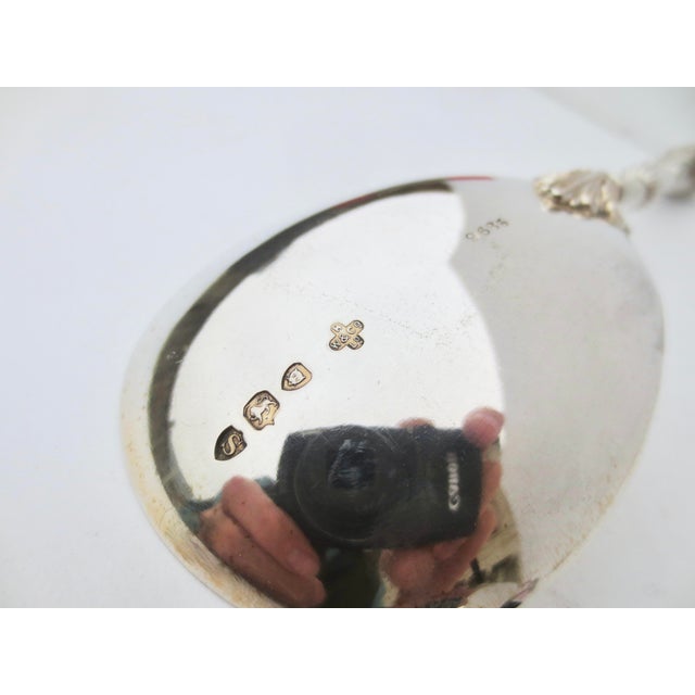 Sterling Silver English Punch & Judy Serving Spoons Dated 1893- a Set of 2 For Sale In New York - Image 6 of 7