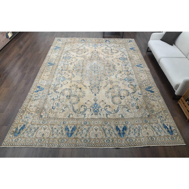 Vintage Persian Hand-Knotted area rug is a semi-antique vintage area rug. The '70s Eastern region of Anatolian's unique...