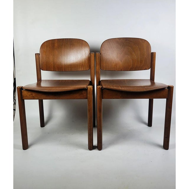 Vintage Chairs in Wood from Kush & Co, 1970s, Set of 2 For Sale - Image 10 of 14