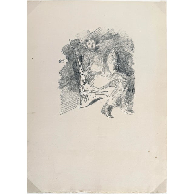 Realism James Abbott McNeill Whistler: Firelight: Joseph Pennell, No.1 For Sale - Image 3 of 4
