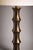 Late 20th Century Sculptural Segmented Column Aged Bronze Finish Table Lamps Bamboo Form Influence 32” H (L324) - a Pair For Sale - Image 4 of 8