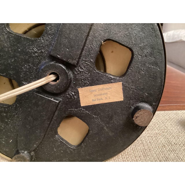 Vintage Torchiere Brass Floor Lamp With Milk Glass Shade For Sale - Image 14 of 16