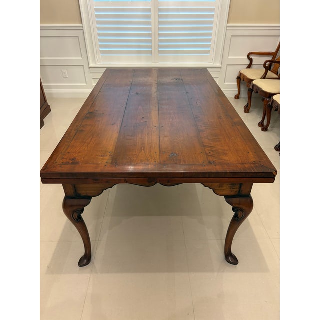 Late 20th Century Nicholas James Ltd. London Custom English Dining Set — Refectory Table With 8 George II Chippendale Mahogany Chairs For Sale - Image 10 of 16