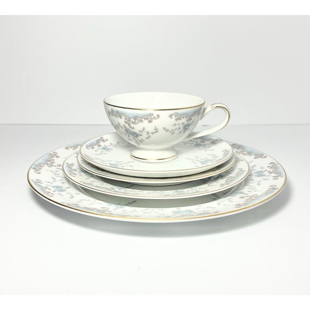 Imperial “Seville” Porcelain Dinnerware Set, Service for 3+ - 21-Piece For Sale - Image 4 of 7