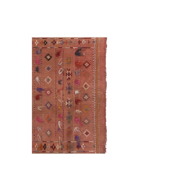 Turkish Brown Kilim Rug 3'1" X 4'6'' For Sale - Image 4 of 12