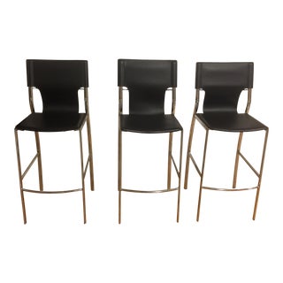 Jensen-Lewis Bar Stools - Set of 3 For Sale
