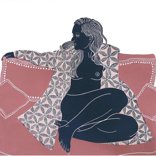 Each piece is a unique and original linocut print. Von wiegand uses organic and traditional japanese and chinese papers in...