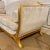 Jonathan Charles Jonathan Charles Transitional Custom Gold Leaf Sofa For Sale - Image 4 of 7