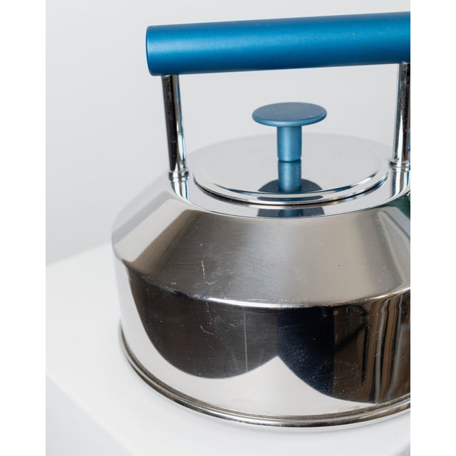 Silver Vintage Italian Prandelli Stainless Steel Kettle by Raunkjaer Kjaergaard, 1980s For Sale - Image 8 of 12