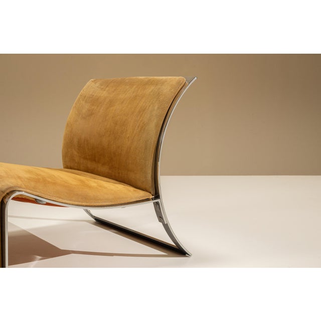 Nubuck Leather Lounge Chairs by Vittorio Introini for Saporiti, Italy, 1960, Set of 2 For Sale - Image 14 of 15