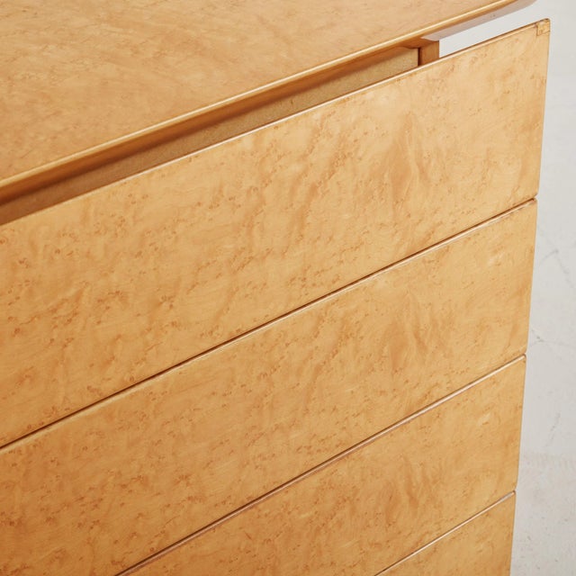 1970s Birdseye Maple Chest of Drawers by Saporiti Italia, Italy 1970s For Sale - Image 5 of 11