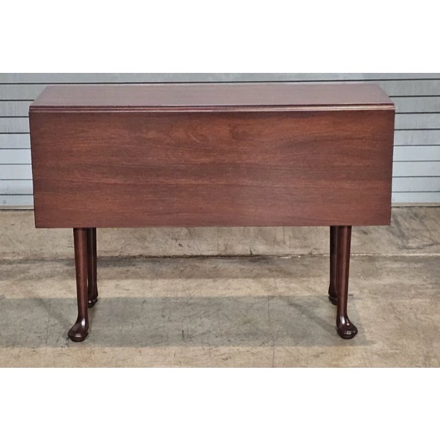 Queen Anne Kittinger Williamsburg Mahogany Queen Anne Drop Leaf Table Wa 1022 For Sale - Image 3 of 10