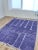 One-of-a-kind handwoven Beni Ourain rug from Morocco. Pure cobalt and royal blue from end to end, with white lines tracing...