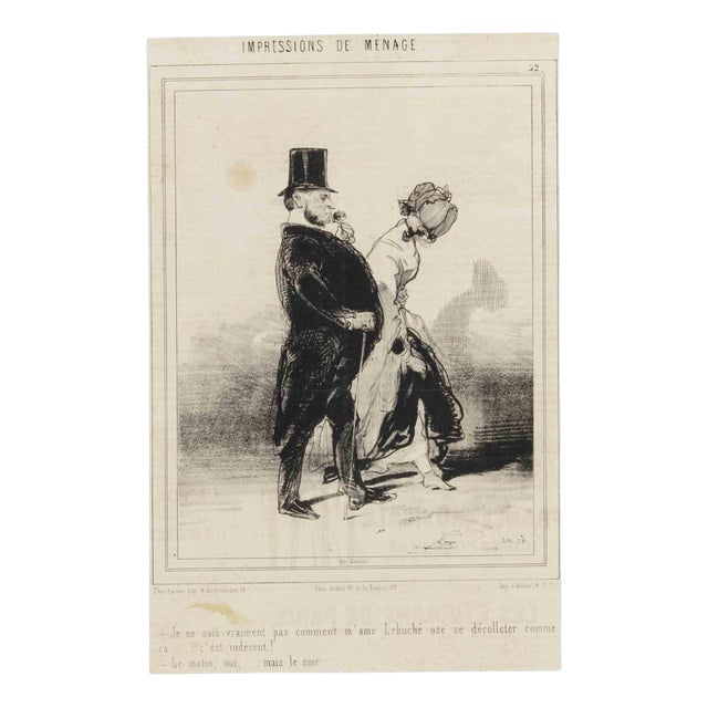 Paul Gavarni, Impressions of Ménage, 19th Century, Lithograph For Sale