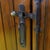 Rustic Double Pine Slatted Door with Hardware