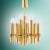 Mid-Century Modern Brutalist Chandelier in Brass with 12 Arms by Angelo Brotto for Esperia, Italy, 1960s For Sale - Image 3 of 9