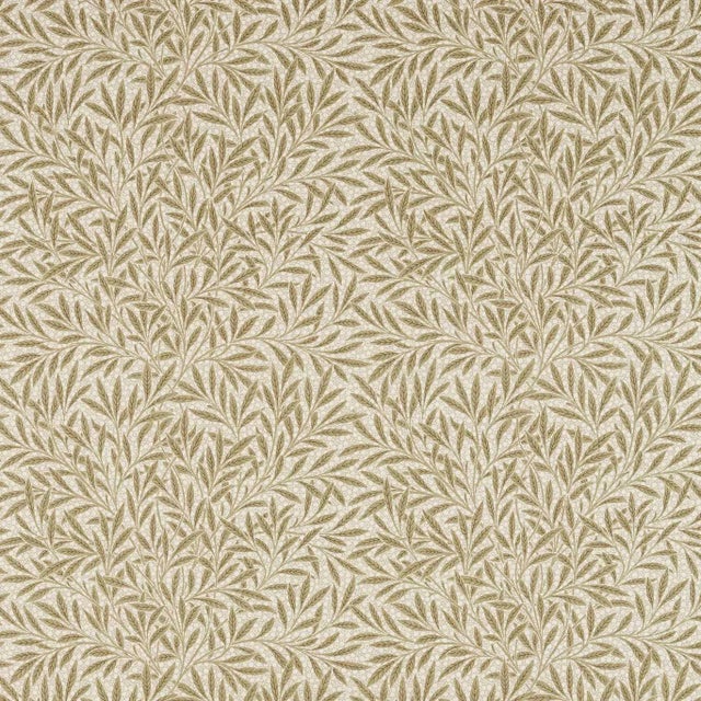 Morris & Co Emerys Willow Fabric in Citrus Stone For Sale