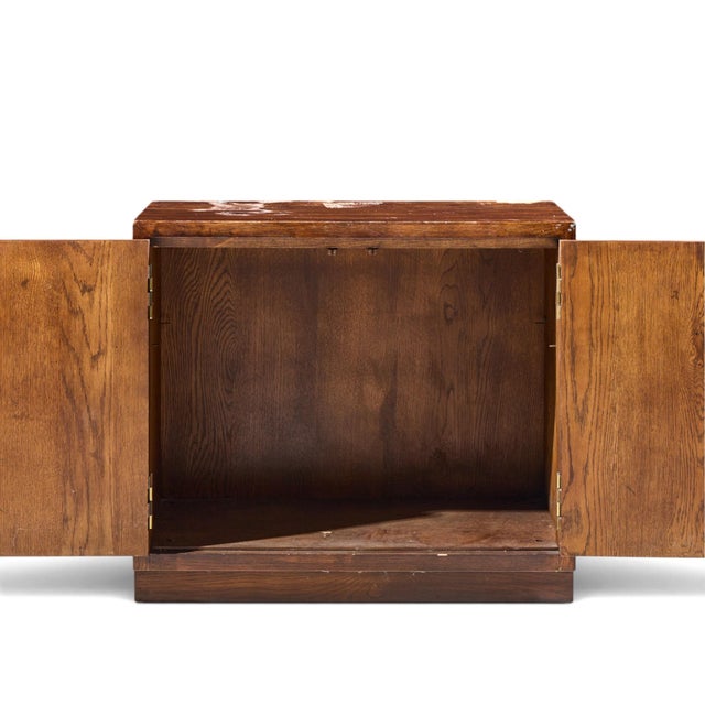 Henredon Campaign Mid Century Walnut and Brass Cabinet For Sale In Chicago - Image 6 of 7