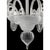 Early 21st Century Venetian Murano Glass Chandelier in Transparent and White Tones with Silver Leaf by Simoeng for Simoeng For Sale - Image 5 of 7