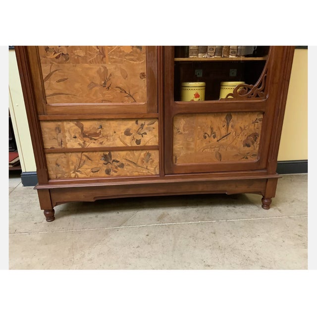 Art Nouveau Cabinet in Walnut, 1900s For Sale - Image 12 of 14